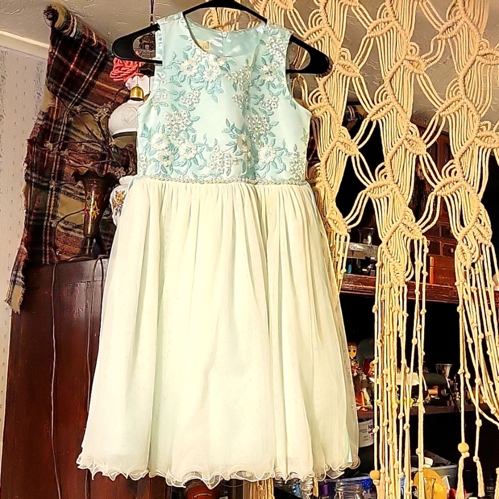Girls American Princess flower girl dress